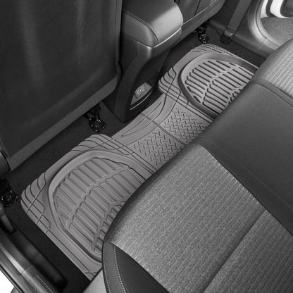 MotorTrend PRO920 Deep Dish Rear Floor Matts - Heavy Duty, All Weather, Trimm to Fit