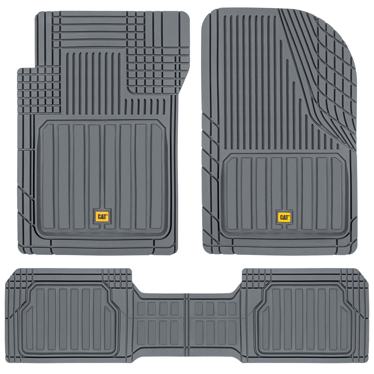 CAT 3-Stück ToughLiner Vorderbodenmatten und Hinterbodenmatten - Heavy Duty, All Weather, Trimmen, um zu passen