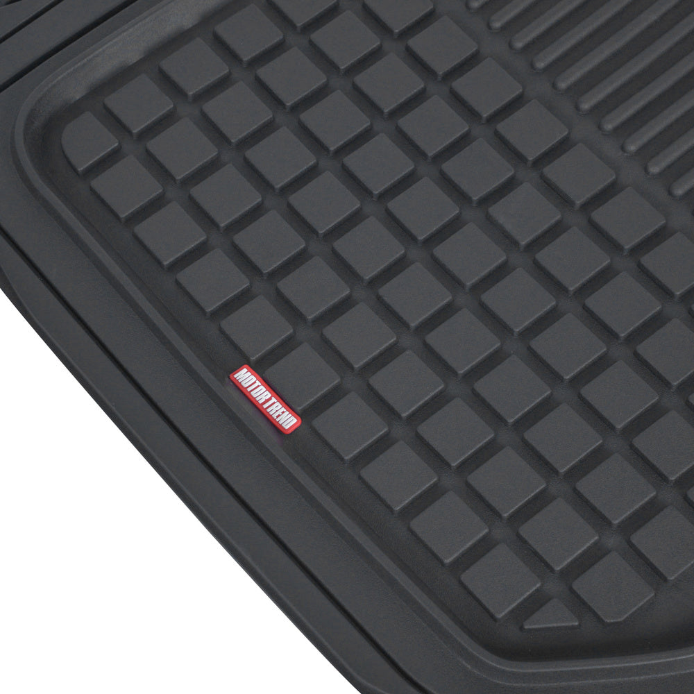 MotorTrend 4-Piece FlexTough Deep Dish Hybrid Groove Vorderbodenmatten und Hinterbodenmatten - Heavy Duty, All Weather, Trimmen Sie, um zu passen