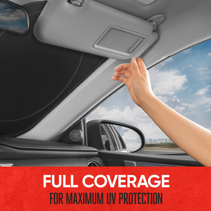 MotorTrend 1-Piece Universal Pop-Up Sunshade (68' x 35')