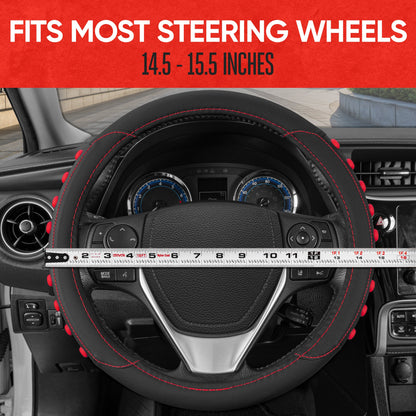MotorTrend FlexGrip Lenkradabdeckung mit erhöhten Bump Grips (Fits 14.5' - 15.5')