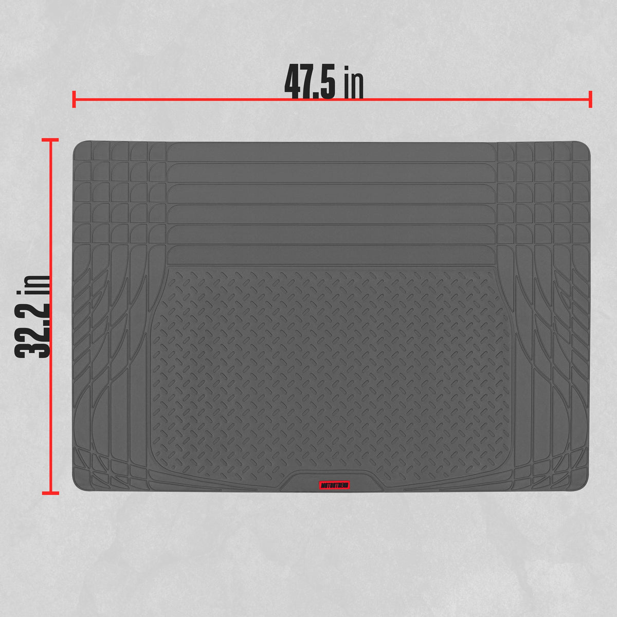Motor Trend Heavy Duty Utility Cargo Liner Bodenmatten für Auto-Truck-SUV, Universal Trimmable to Fit, Faltbar, Cargo & Trunk All Weather Protection (Mehrere Farben)