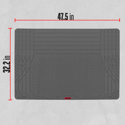 Motor Trend Heavy Duty Utility Cargo Liner Bodenmatten für Auto-Truck-SUV, Universal Trimmable to Fit, Faltbar, Cargo & Trunk All Weather Protection (Mehrere Farben)