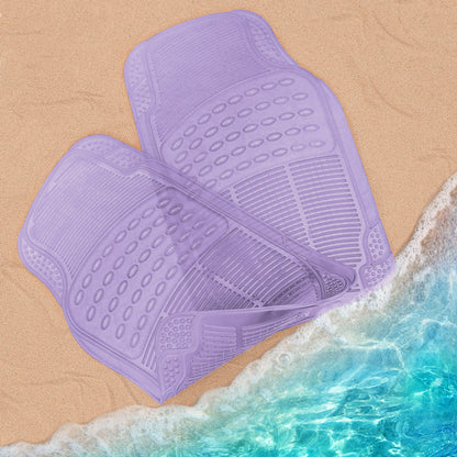 Carbella 2-Piece Cushioned Grip Pad Vorderbodenmatten - Heavy Duty, All Weather, Trim to Fit