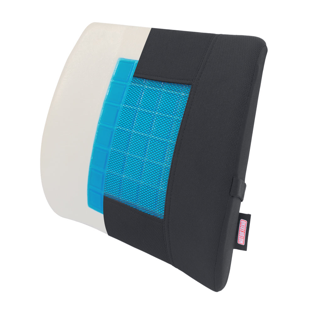 Motor Trend Kühlung Auto Lumbal Support Cushion - Hergestellt mit Memory Foam für maximale Coccyx Komfort & Rücken Tailbone Schmerzlinderung, ideal für Auto- und Bürostühle (MTCG-100)
