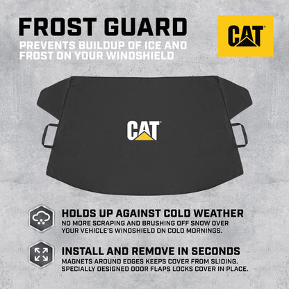 Cat® Schneeschutzscheibe Schnee Abdeckung, härteste Auto Frostschutz für Eis & Schnee, Wetterfest für den Winter, Enthält Anti-Diebstahl Straps, Frostschutz für Auto-Truck Van SUV