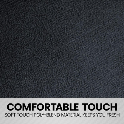 BDK UltraFit Waterpoof Car Seat Towel Cover, Black Trim - Waschbarer Schweißsitz-Protektor, ideal für Fitness-Studio-Surfen-Lauf-Crossfit, passt zu den meisten Auto-LKW Van und SUV (Mehrere Farben)
