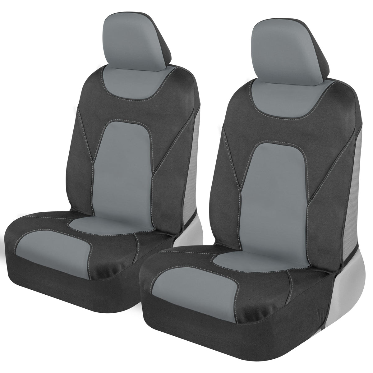 MotorTrend 2-Pack AquaShield Wasserdicht Zwei-Tone Neopren-Vordersitzabdeckungen