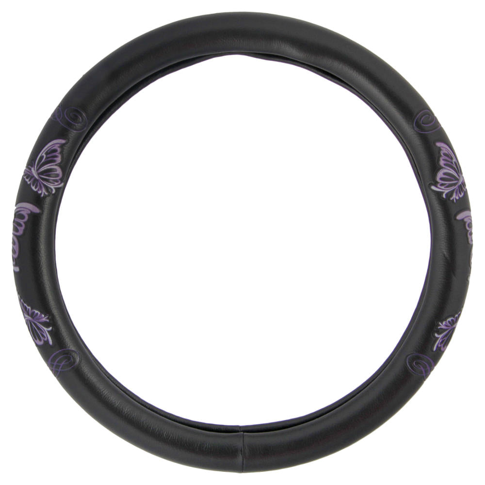 BDK 12-Piece Butterfly Vordersitzbezüge, Rücksitzbezüge, Sicherheitsgurtpads und Lenkradbezüge (Fits 14.5' - 15.5')