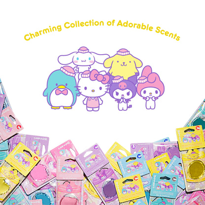 Hello Kitty und Freunde Car Air Freshener (Pompompurin - Zitronenlime Soda) Hängen Gel Area Deodorizer, lang anhaltende Autodüfte Air Freshener, niedliches Automotive Sanrio Zubehör Dekor, 2-Pack