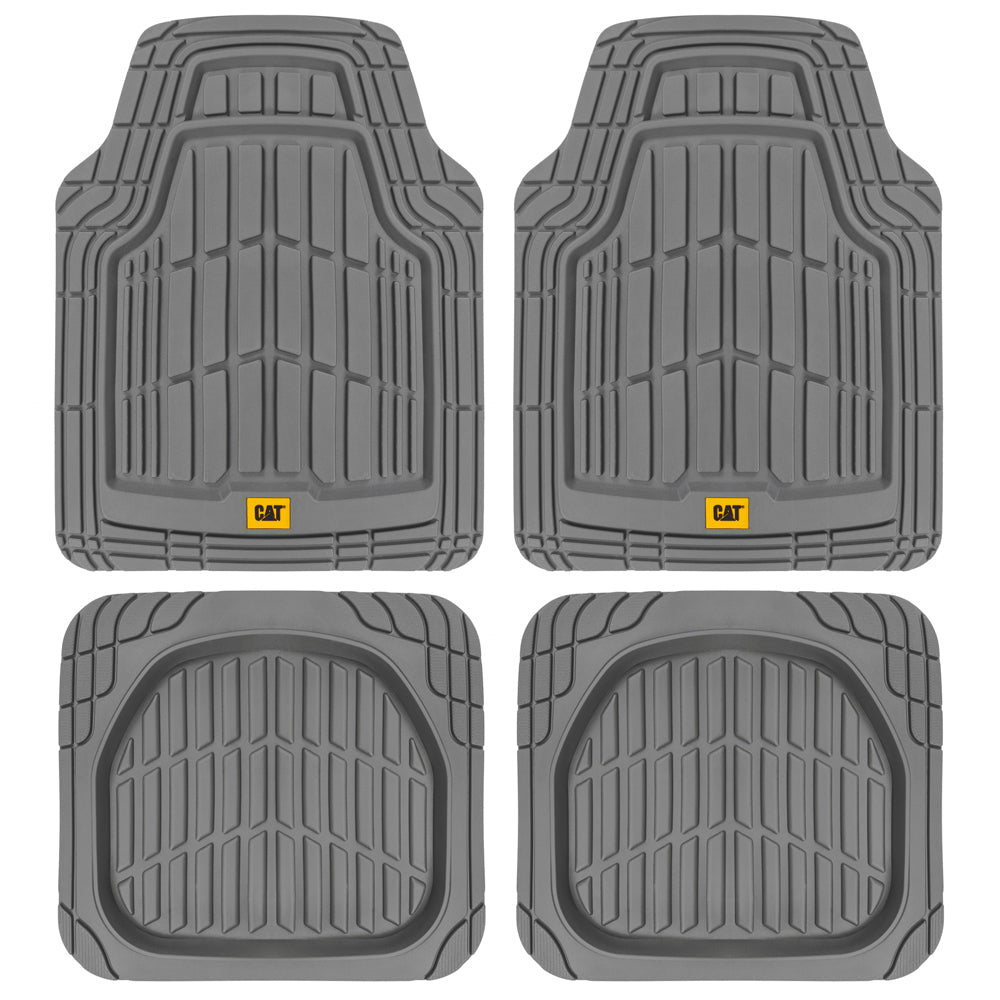 CAT 4-Piece ToughRide Gummi Vorderbodenmatten und Hinterbodenmatten - Heavy Duty, All Weather, Trimmen Sie, um zu passen