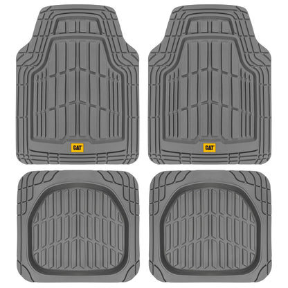 CAT 4-Piece ToughRide Gummi Vorderbodenmatten und Hinterbodenmatten - Heavy Duty, All Weather, Trimmen Sie, um zu passen