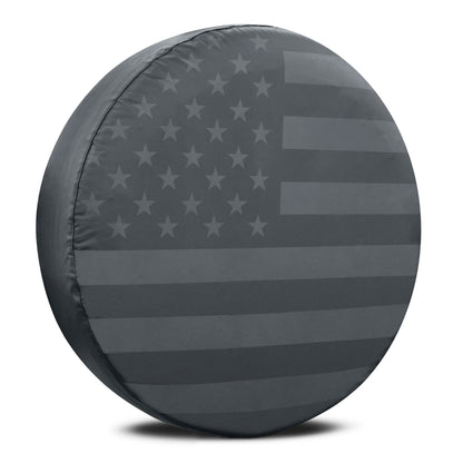 BDK USA Black American Flag Spare Wheel Abdeckung All Weather (Fits 16' und 17' Wheels)