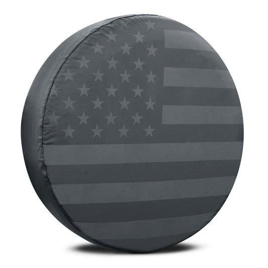 BDK USA Black American Flag Spare Wheel Abdeckung All Weather (Fits 16' und 17' Wheels)