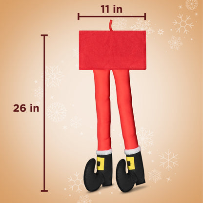 Carbella Trunk / Cargo Holiday Santa Legs Dekoration