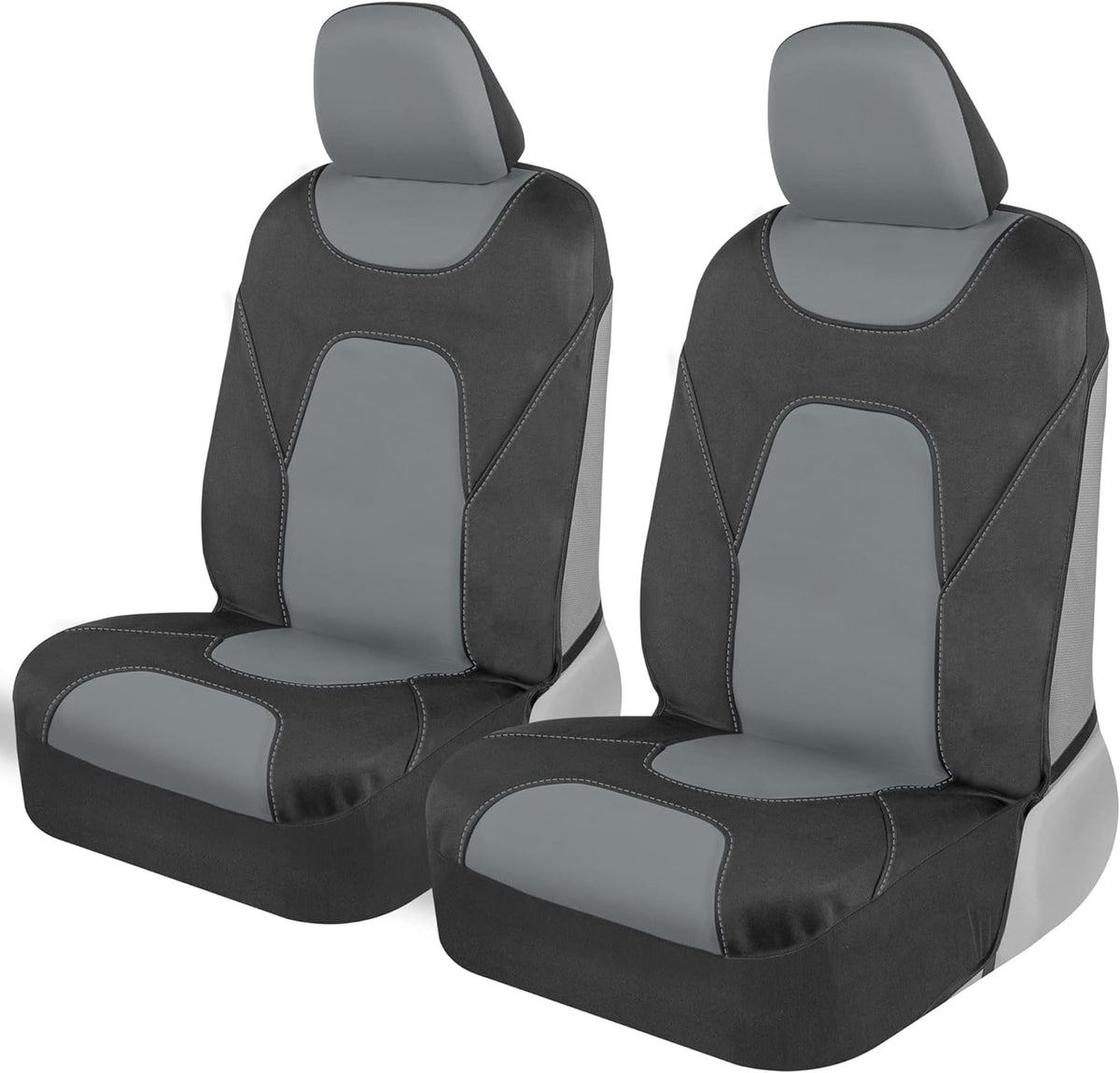 MotorTrend 2-Pack AquaShield Wasserdicht Zwei-Tone Neopren-Vordersitzabdeckungen