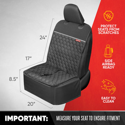 Motor Trend Dog Car Seat - 2 in 1 wasserdichter Faltbarer Bucket Style Truck Dog Booster für mittelgroße und kleine Hunde - Pet Car Protector & Pet Anxiety Seat - Universal Fit für Autos, LKW und SUV