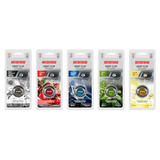 Motor Trend AF-301 (2 Count) Car Air Freshener Vent Clip für Car Truck Van SUV, Home & Küche, langanhaltender Geruchsbeseitiger, Duftölduft-Diffusor - Duft Black Diamond, 2 Count