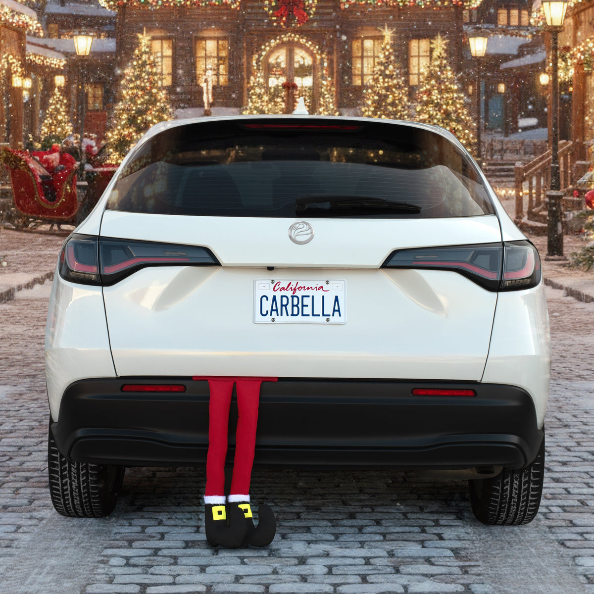 Carbella Trunk / Cargo Holiday Santa Legs Dekoration