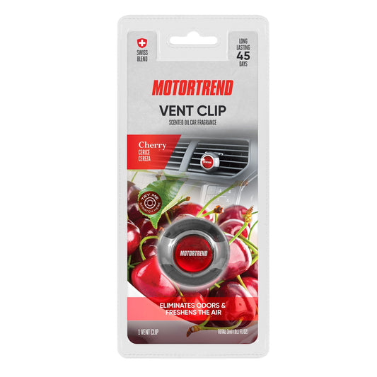 Motor Trend AF-301 (2 Count) Car Air Freshener Vent Clip für Car Truck Van SUV, Home & Küche, langanhaltender Geruchsbeseitiger, Duftölduft-Diffusor - Duft Black Diamond, 2 Count