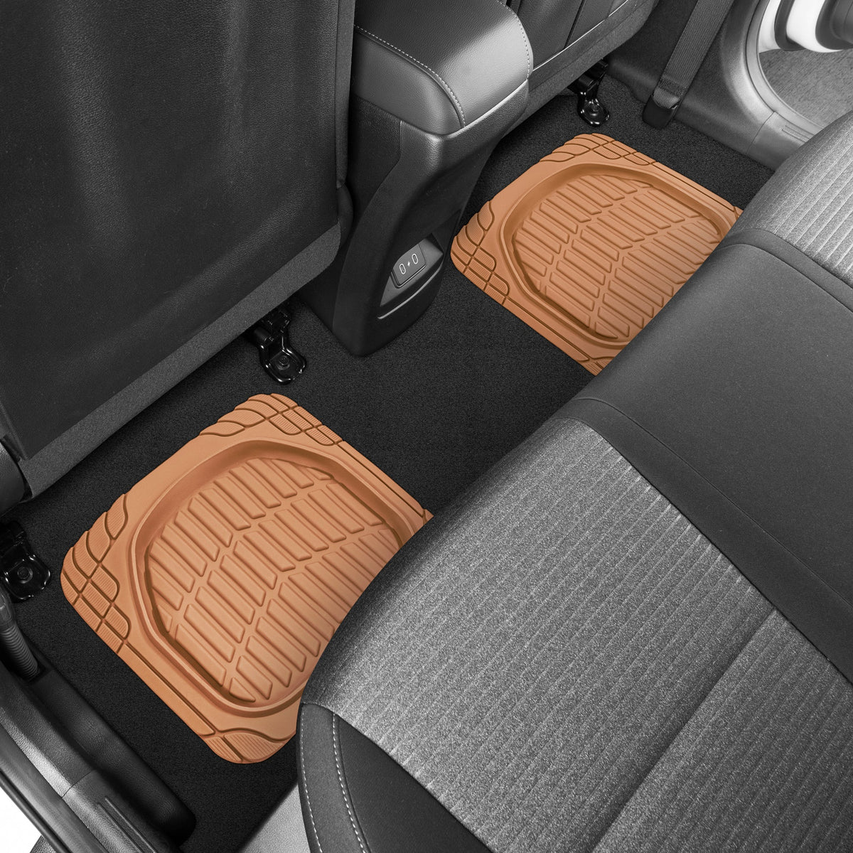 MotorTrend 4-Piece FlexTough Schildkröten Vorderbodenmatten und Hinterbodenmatten