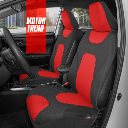 MotorTrend 2-Pack AquaShield Wasserdicht Zwei-Tone Neopren-Vordersitzabdeckungen