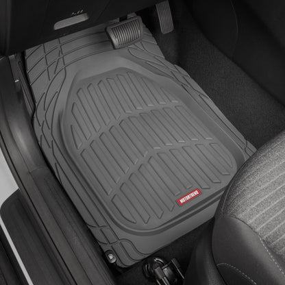 MotorTrend 4-Piece 3-Rows FlexTough Deep Dish Vorderbodenmatten, Mittelbodenmatten und Hinterbodenmatte
