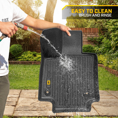 CAT® JustFitTM 3D-maßgeschneiderte Fußbodenmatten für Toyota RAV4 2019 2020 2022 2023 2024 - Heavy Duty Floor Liner Protection Laser gemessen, Toyota RAV4 Zubehör, Car Liner