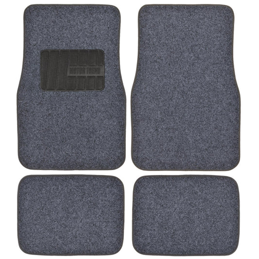 MotorTrend 4-Piece FatRug Premium Teppich Vorderbodenmatten und Hinterbodenmatten mit Fersenpolsterung