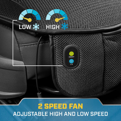 CAT 2-Pack CoolFlow Atemaktive Mesh Vordersitz Abdeckung mit 2-Speeds Kühlventilatoren