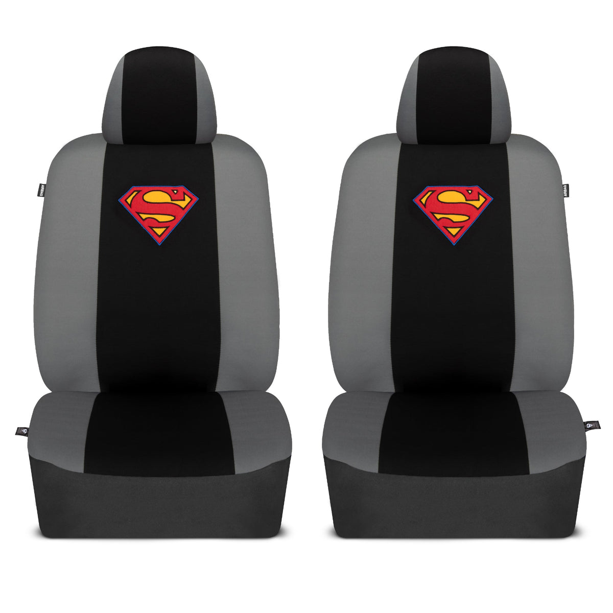 Warner Bros DC Comics 9-Stück Superman Logo PolyCloth Vordersitz- und Rücksitzabdeckungen