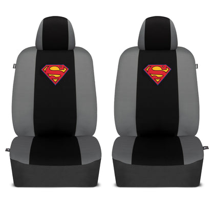 Warner Bros DC Comics 9-Stück Superman Logo PolyCloth Vordersitz- und Rücksitzabdeckungen
