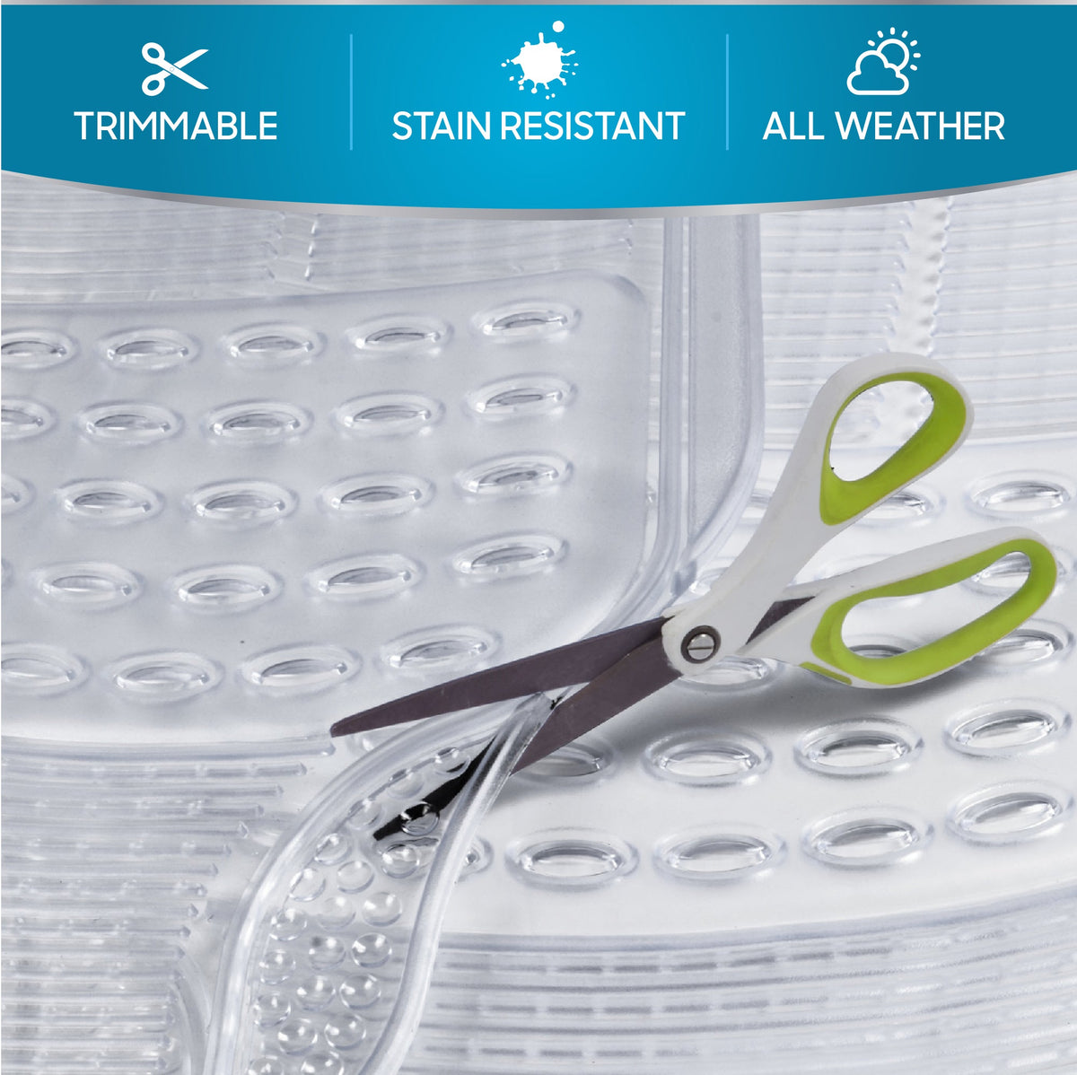 BDK 4-Piece Cushioned Grip Pad Vorderbodenmatten und hintere Bodenmatten - Heavy Duty, All Weather, Trimmen Sie, um zu passen