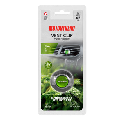 Motor Trend AF-301 (2 Count) Car Air Freshener Vent Clip für Car Truck Van SUV, Home & Küche, langanhaltender Geruchsbeseitiger, Duftölduft-Diffusor - Duft Black Diamond, 2 Count