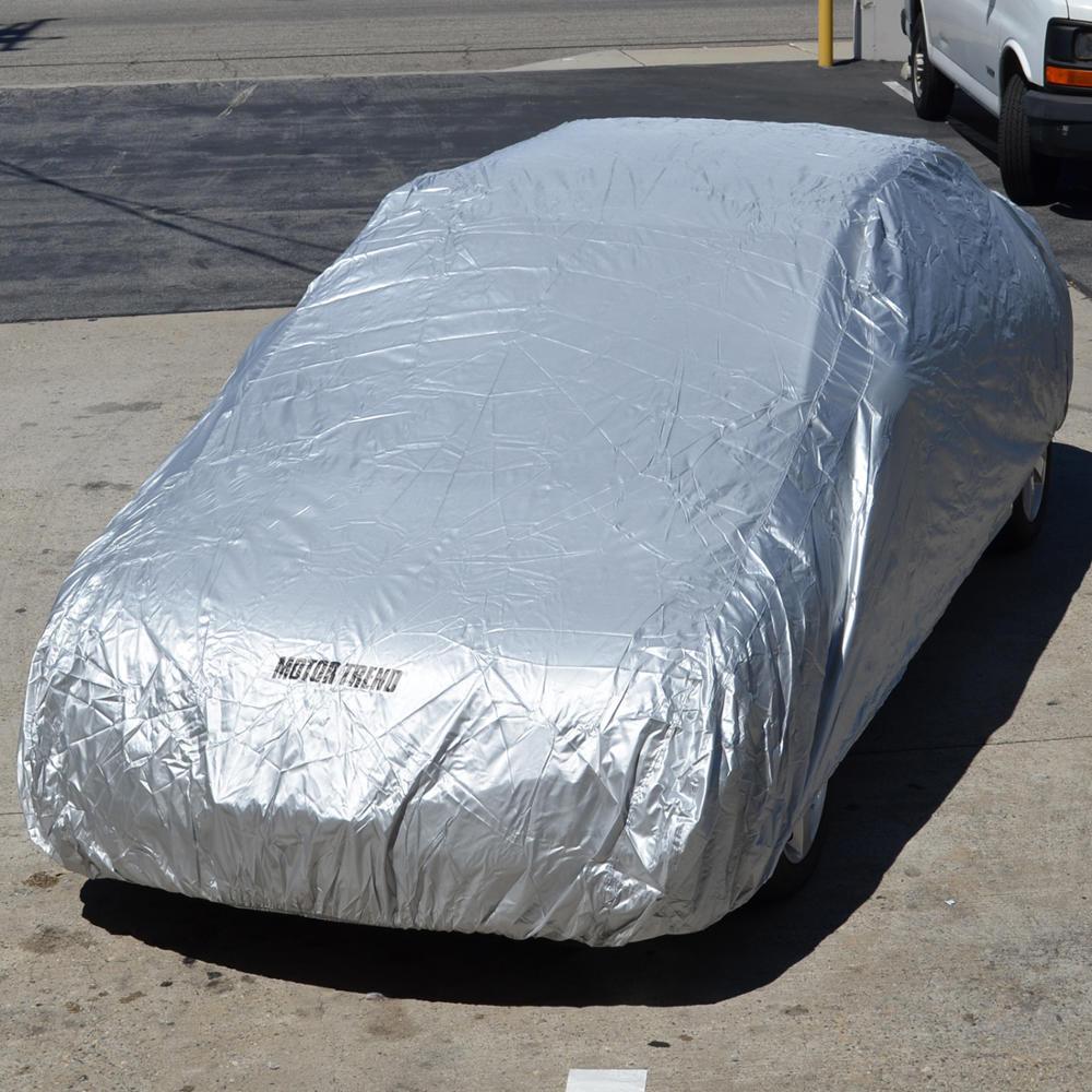 MotorTrend Single Poly All Weather Wasserdichte Fahrzeugabdeckung für Autos, SUVs, LKWs, Vans