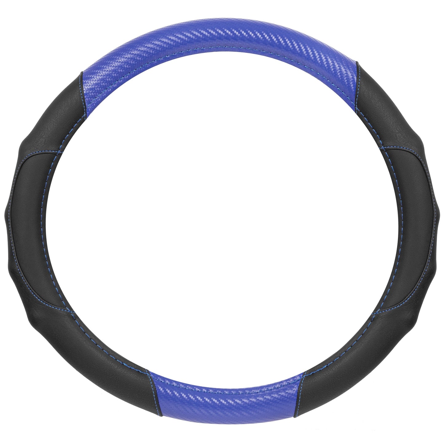 MotorTrend GripDrive Carbonfaser weben Ergonomic Grip Lenkrad Abdeckung (Fits 14.5' - 15.5')