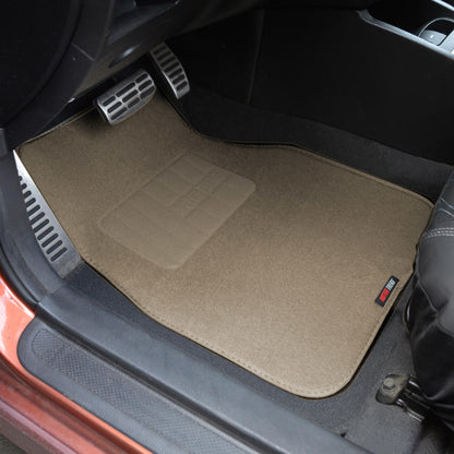 MotorTrend 4-Piece FatRug Premium Teppich Vorderbodenmatten und Hinterbodenmatten mit Fersenpolsterung