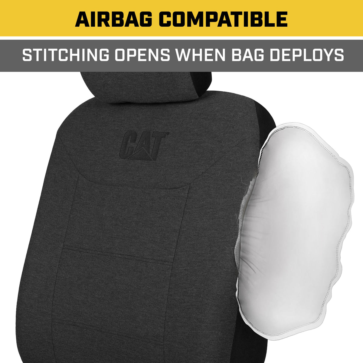 CAT 2-Pack CozyBlend JerseyHeather Vordersitzbezüge