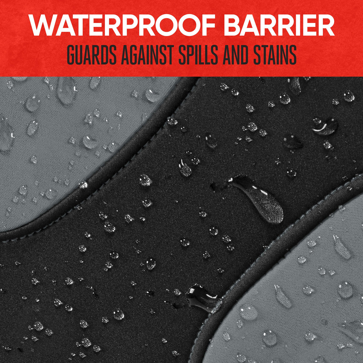 MotorTrend 2-Pack AquaShield Wasserdicht Zwei-Tone Neopren-Vordersitzabdeckungen