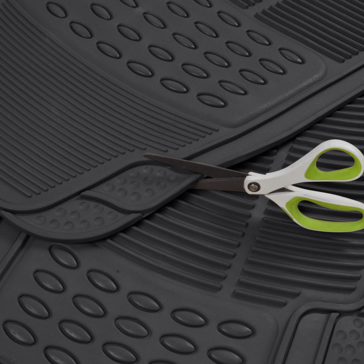 BDK 4-Piece Cushioned Grip Pad Vorderbodenmatten und hintere Bodenmatten - Heavy Duty, All Weather, Trimmen Sie, um zu passen