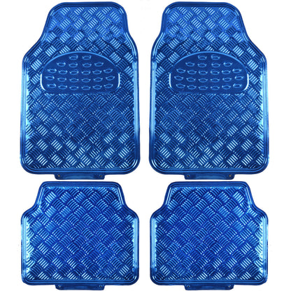 BDK 4-Piece Translucent Centered Cushioned Grip Pad Vorderbodenmatten und Hinterbodenmatten - Heavy Duty, All Weather