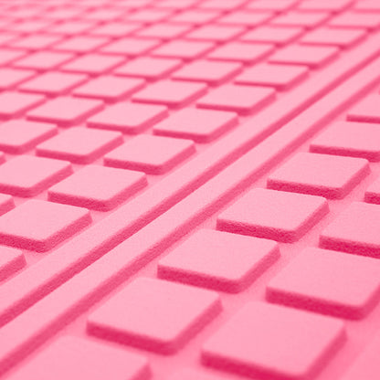 Motor Trend FlexTough Rear Cargo Mat – Heavy-Duty Trimmable Car Trunk Mat für die Rückseite des SUV, Universal Rear Cargo Liner für SUV, Flexible Trunk Liner, Automotive Floor Mats & Cargo Liners (Pink)