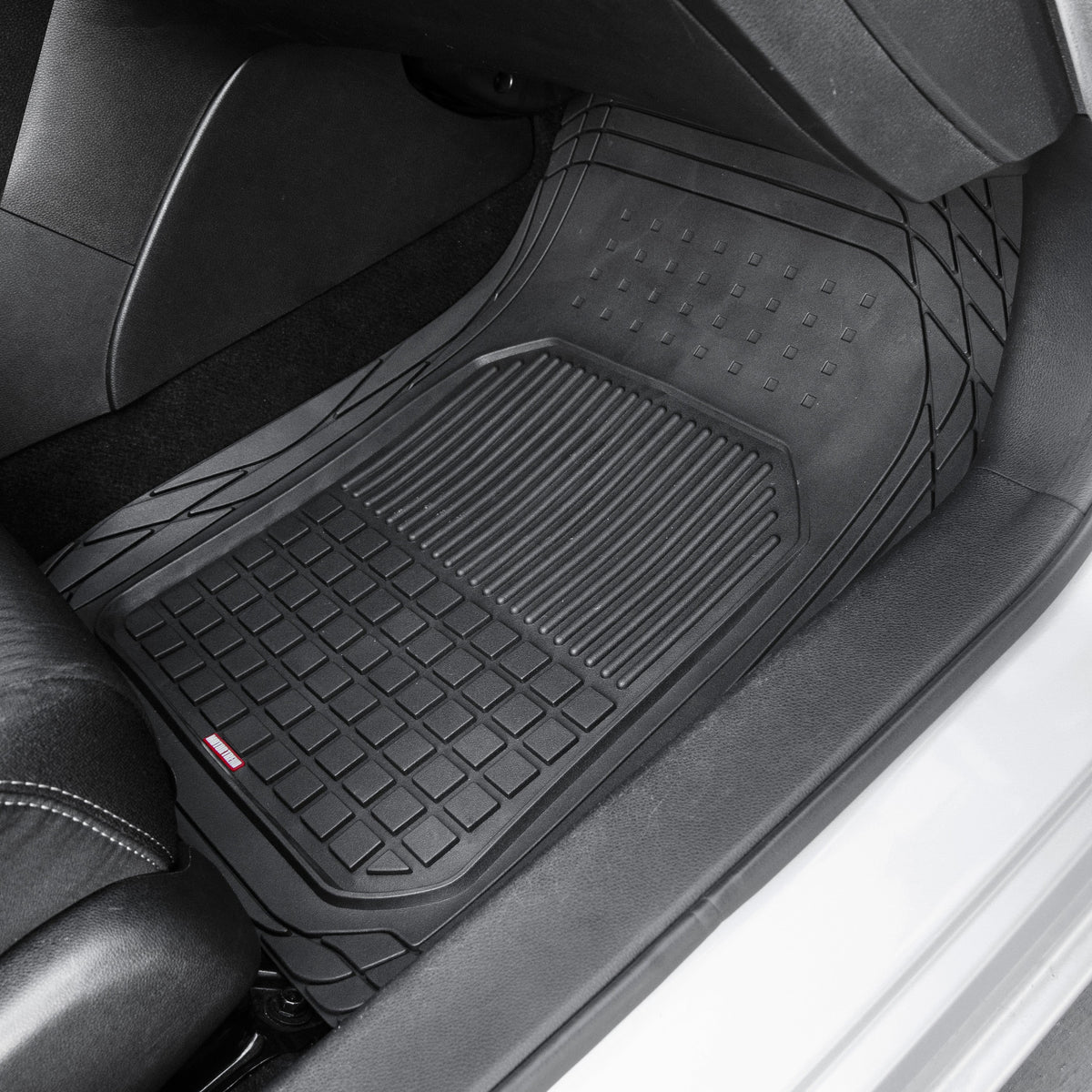 MotorTrend 4-Piece FlexTough Deep Dish Hybrid Groove Vorderbodenmatten und Hinterbodenmatten - Heavy Duty, All Weather, Trimmen Sie, um zu passen