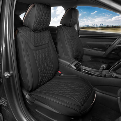 MotorBox 11-Piece Ranch Edition Premium Faux Leather Diamond Stitched Cushion Vordersitz- und Rücksitzabdeckungen