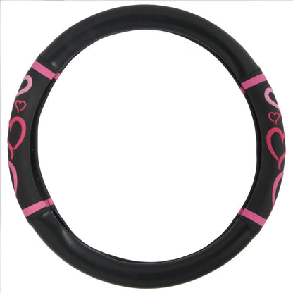 BDK Pink Hearts Lenkradabdeckungen (Fits 14.5' - 15.5')
