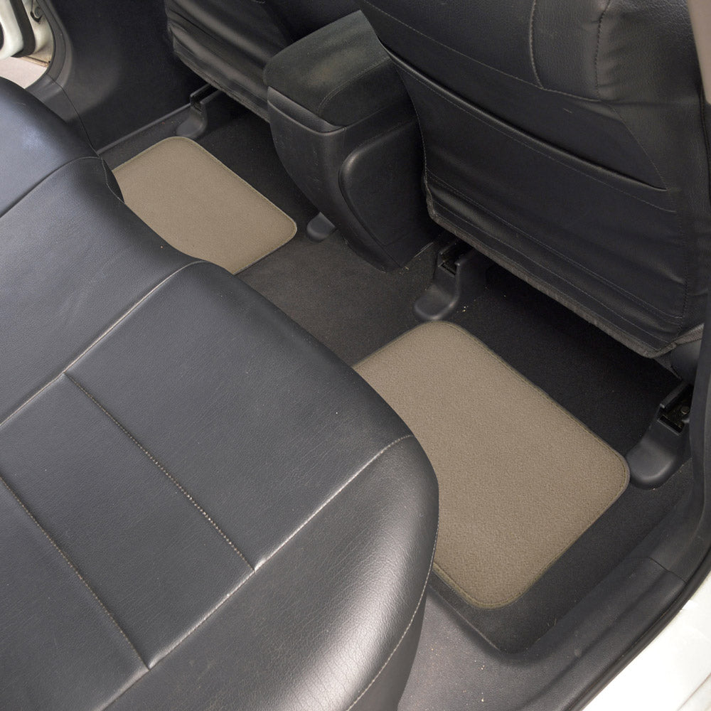 MotorTrend 4-Piece Premium Inter-Lock Backing Teppich Vorderbodenmatten und Hinterbodenmatten