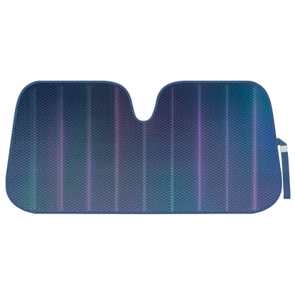 BDK Iridescent Mermaid, Hologrammfolie, Chameleon Front Windschutzscheibe Sonnenschutz, Doppelblasen-Akkordeon Falt Auto Sonnenschutz für Auto LKW SUV 58 x 27 Zoll