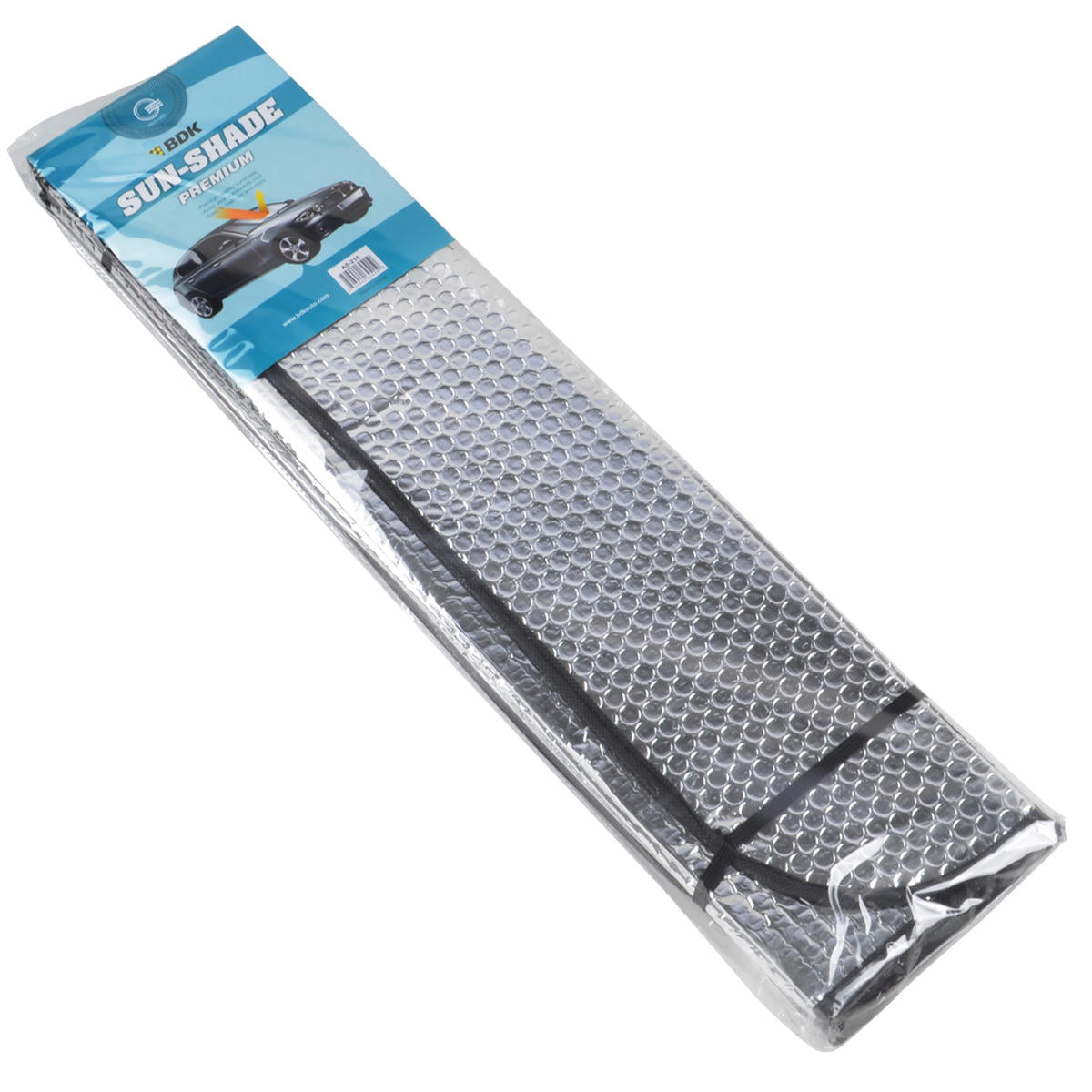BDK Chrome Reflective Front Windschutzscheibe Sonnenschirm Standard (58' x 24')