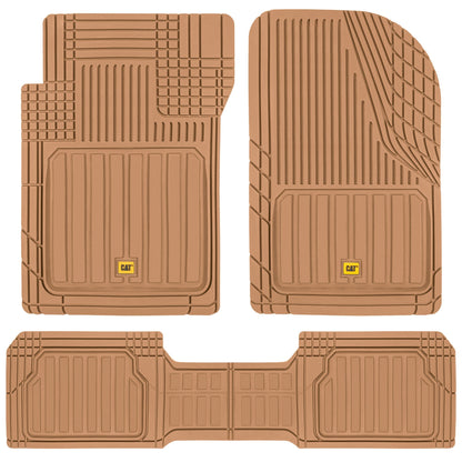 CAT 3-Stück ToughLiner Vorderbodenmatten und Hinterbodenmatten - Heavy Duty, All Weather, Trimmen, um zu passen