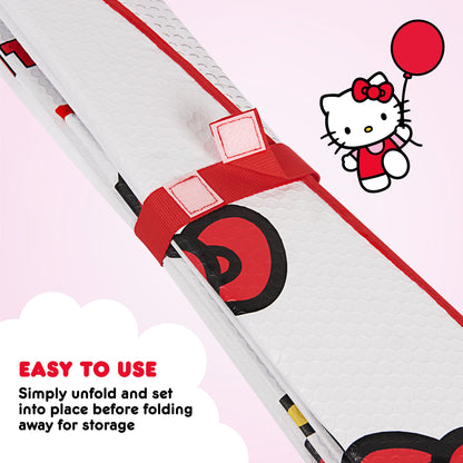 Carbella Offizielle Hallo Kitty Front Windschutzscheibe Sonnenschirm Red Bow Dreams (58 'x 27')
